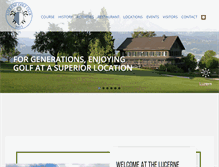 Tablet Screenshot of golfclubluzern.ch